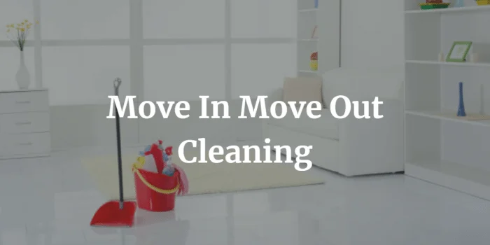 What Is A Move Out Cleaning?